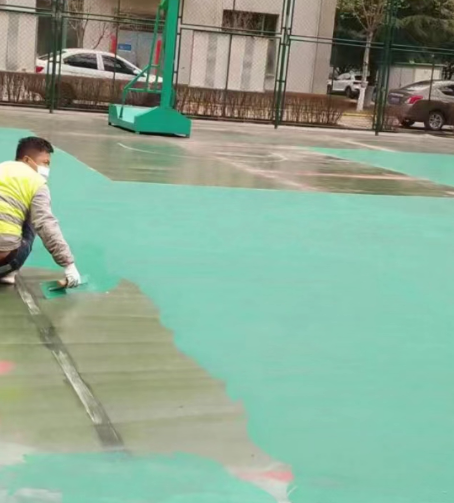璧山球场地面翻新
