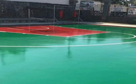 璧山篮球场翻新地面